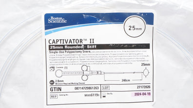 Boston Scientific M00561190 Captivator Single-Use Polypectomy Snare 25mm (x)
